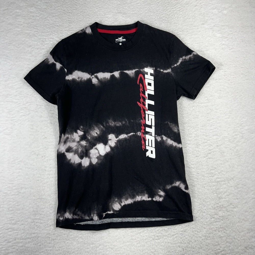 Hollister Sport Knit White Acid Wash Short Sleeve Performance T-Shirt Adult XS
